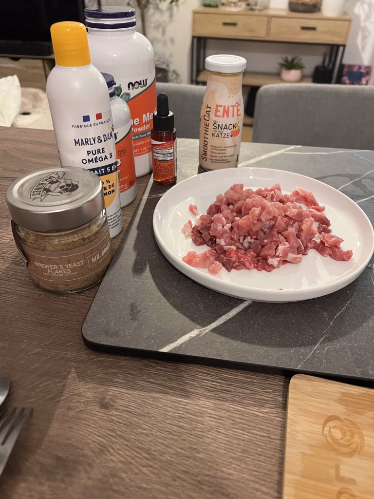 Lire la suite à propos de l’article Une recette d&rsquo;alimentation crue (PMR+) avec compléments alimentaires